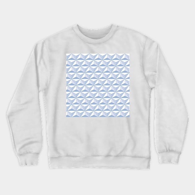 Geodesic Sphere, Blue Grey Crewneck Sweatshirt by Heyday Threads